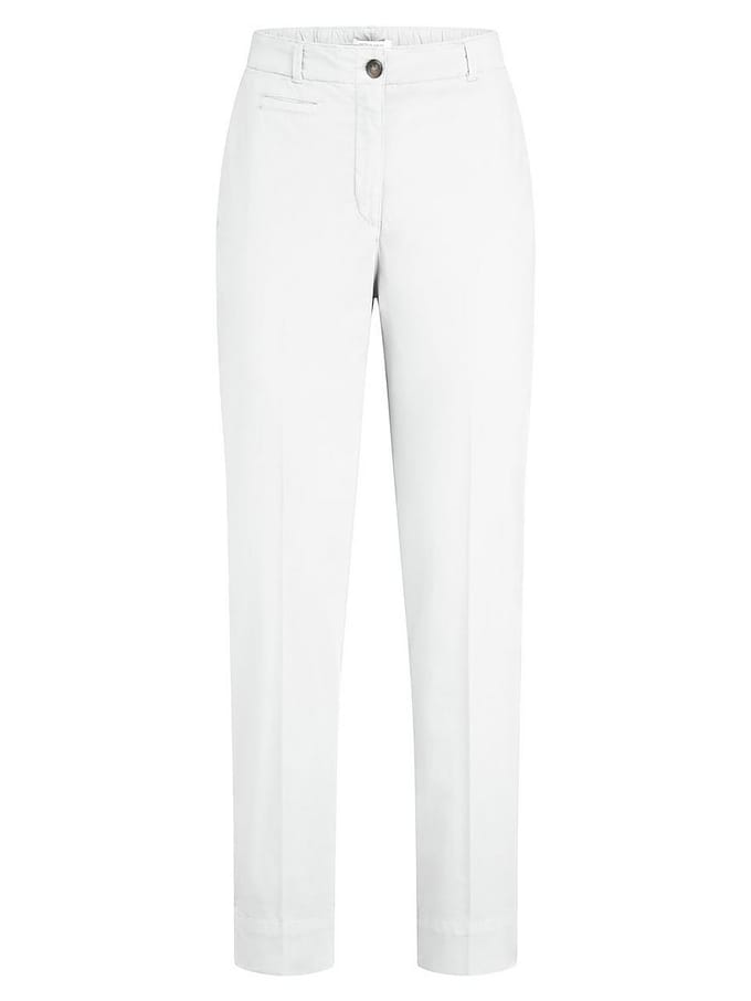 Enkellange broek Van Peter Hahn wit