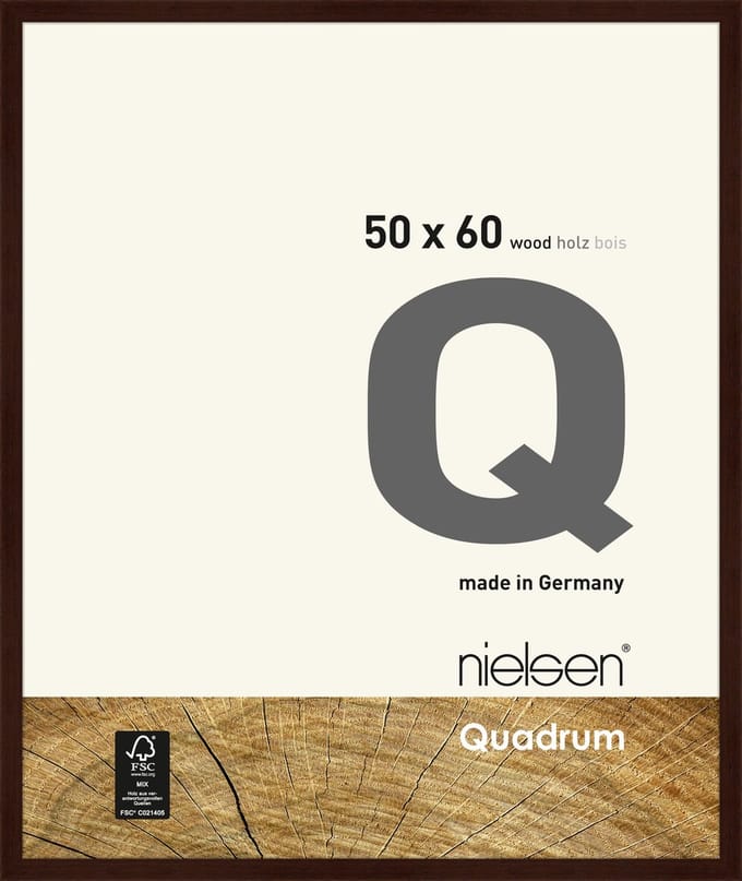 Nielsen Quadrum Houten Wissellijst Wenge 50x60cm