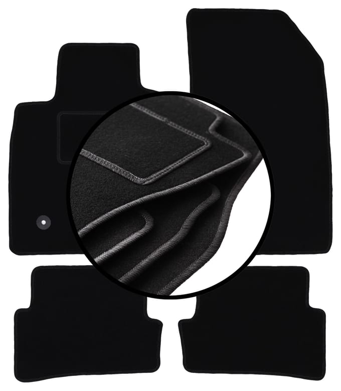 Complete set veloursmatten voor: Renault Clio III Grandtour, stationwagen, hatchback (2005-2012)