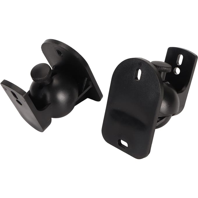 1 Paar Luidspreker Muurbeugel Plastic Hoek Verstelbare Luidspreker Muurbeugel Plank voor School Studio Kantoor black