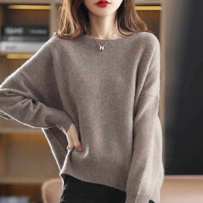 Herfst Winter Slanke Truien Dames Lange Mouw Pullover Gebreide Trui Pull Femme Tops Kleding XL gray