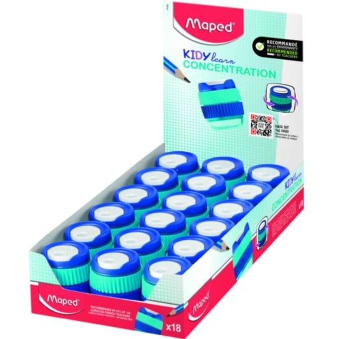 Maped Puntenslijper KIDY learn CONCENTRATION, display van 18 stuks