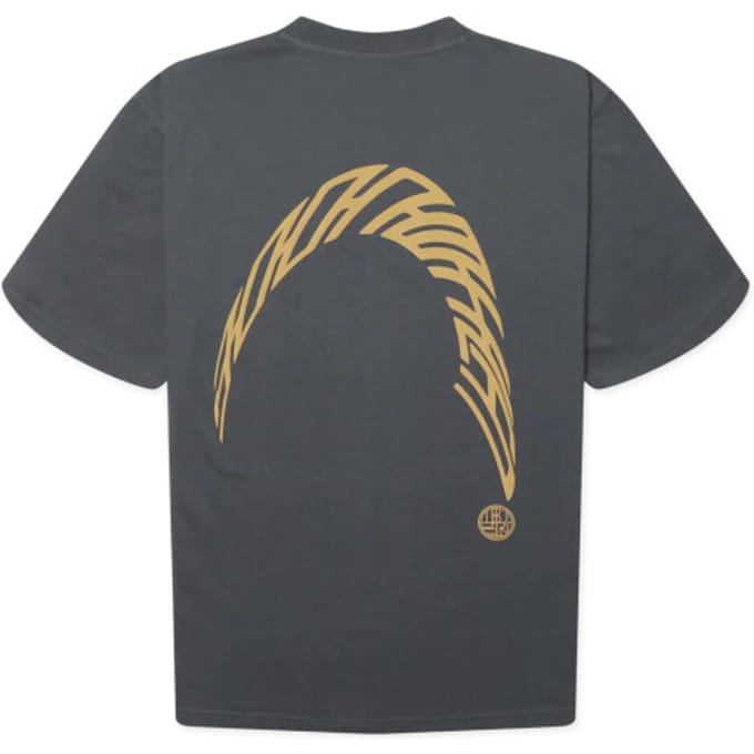 Woodbird Wbbaine warp tee 2626-416 slate blue