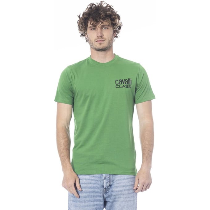 T-shirt Groene Ronde Hals
