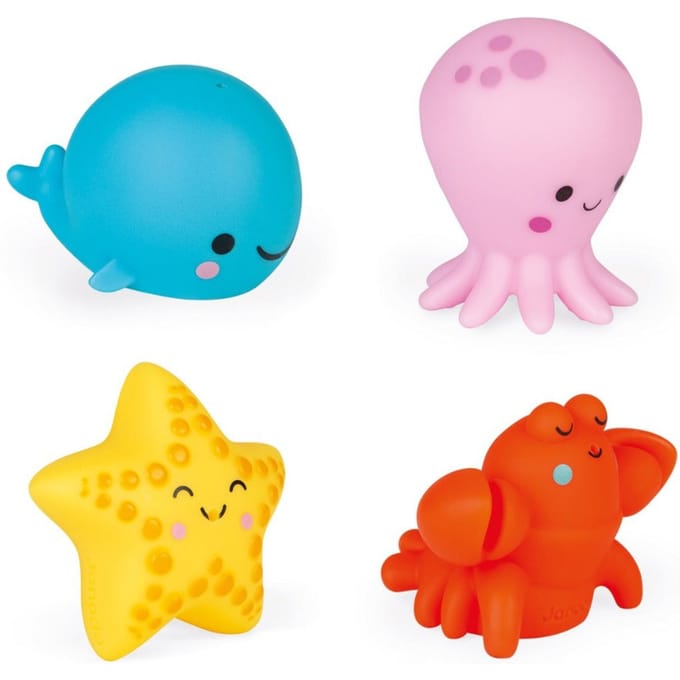 Janod - Badspeelgoed - Spuitfiguur zeedieren