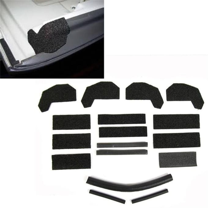 Reparatieset voor hardtopdakafdichting voor Jeep Wrangler JK 2007-2018 68026937AB black