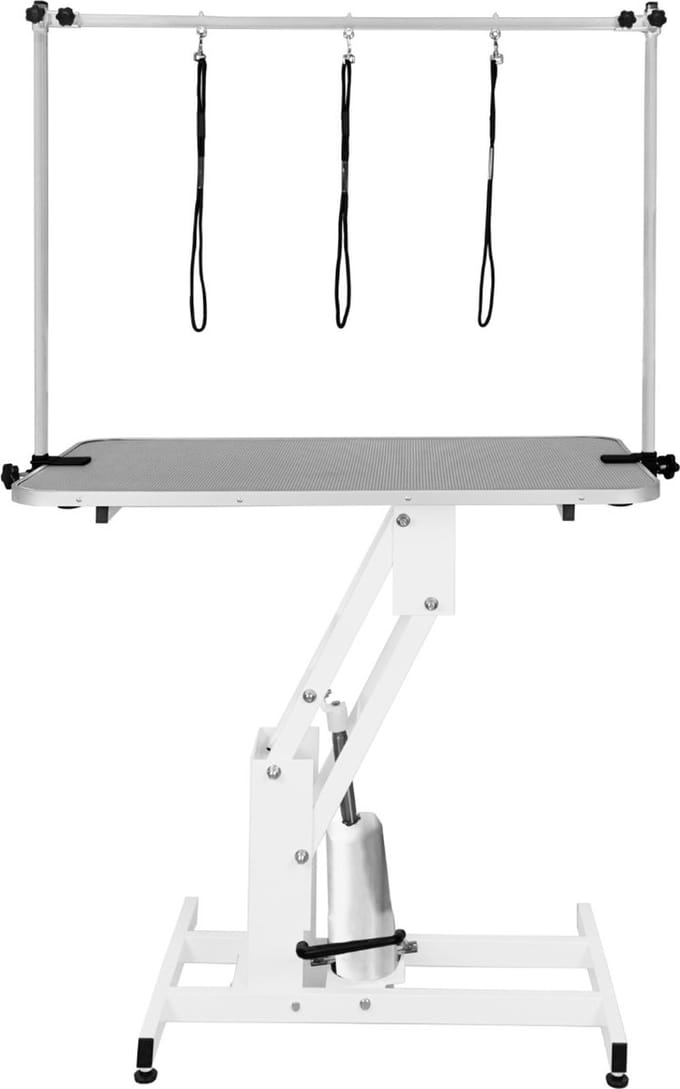 Wit hydraulische trimtafel - grijs - 106x61 cm - 180 kg draagvermogen