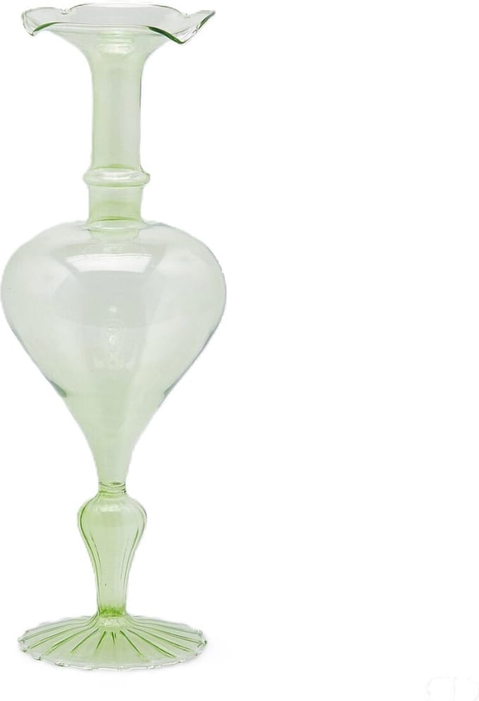 EDG Bloemenvaas Glas Groen D 13 cm H 35 cm Opening 2 cm
