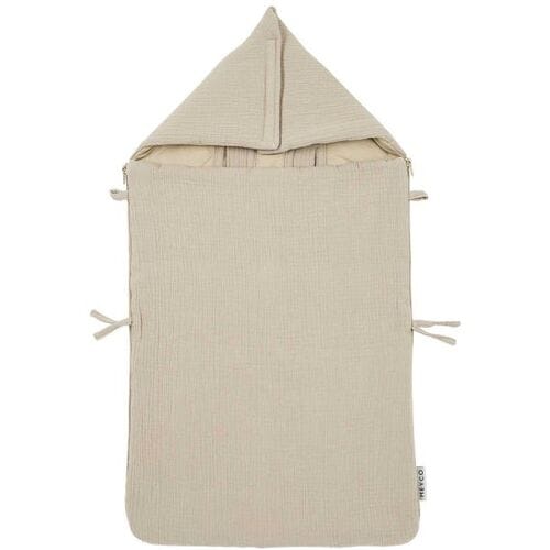 Meyco Baby Uni voetenzak - pre-washed hydrofiel - sand - 40x82cm