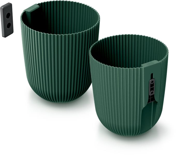 Prosperplast Milly - Muur bloempot - Pine Green - 14,6 cm - 2,1 liter
