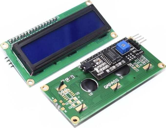 OTRONICÂ® 1602 LCD blauw backlight met I2C voorgesoldeerd | OTRONICÂ® | Arduino | ESP32 | ESP8266 | Raspberry Pi
