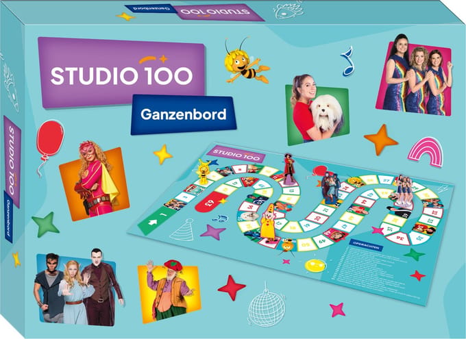 Studio 100 - Spel - Ganzenbord 30 jaar Studio 100 - Met dobbelstenen en Pionnen - Studio 100 Jubileum Editie