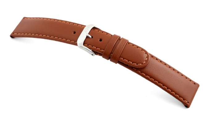 Lederband Phoenix 10mm cognac glad XL