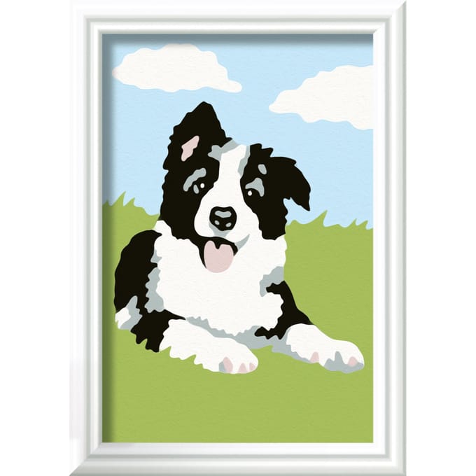 Ravensburger CreArt Border Collie - Schilderen op nummer voor kinderen
