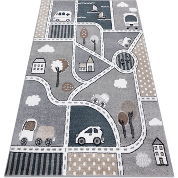 Kleden Rugsx Tapijt FUN Strade voor kinderen, straat, stad 140x190 cm