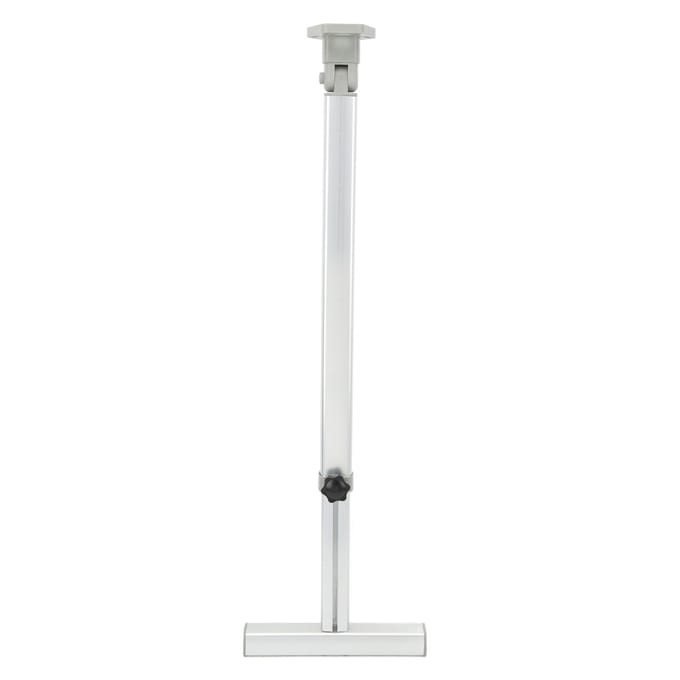 RV Opvouwbare Bar Ondersteuning 590 tot 775mm Hoogte Verstelbaar Heavy Duty T Bar Geanodiseerde Tafelondersteuningspoten white