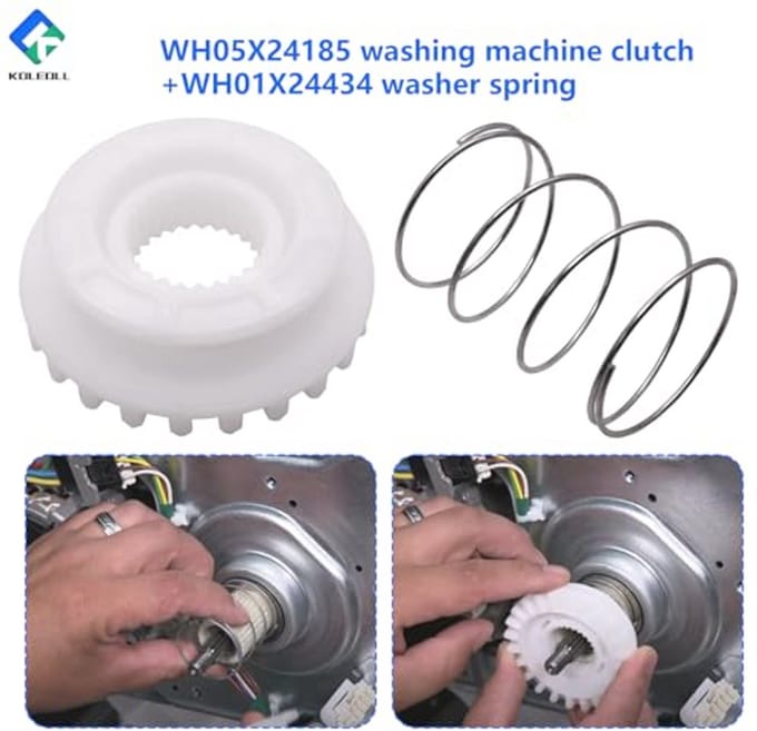 Wasmachine Koppeling en Spring Past Onderdelen