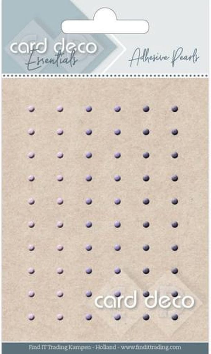 Card Deco Essentials Adhesive Pearls Purple