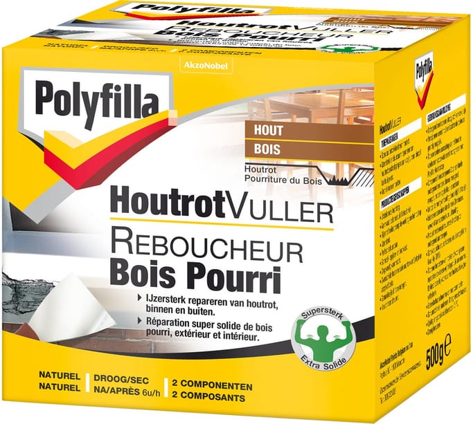 Polyfilla - Houtrotvuller - Naturel - 500 G