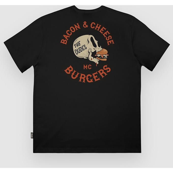 The Dudes Bacon & Cheese Classic T-Shirt zwart