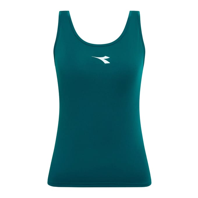 Diadora Court Tanktop Dames-donkergroen