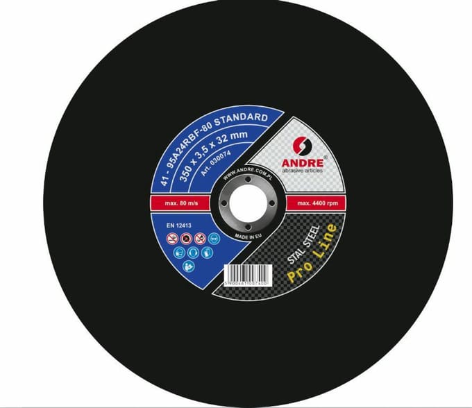 Andre Standard Pro Line - Doorslijpschijf - 350x3,5mm - Professioneel - Metaal & Gietijzer