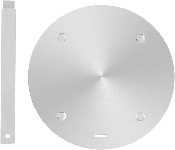 Inductie Adapter Plaat - Warmtegeleider - Kookflexibiliteit Vergroten - Uniforme Warmte - 16 cm - Zilver
