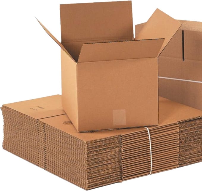 Set van 25 Kubus Golfkartonnen Verzenddozen - 30.5x30.5x30.5 cm - Kraft