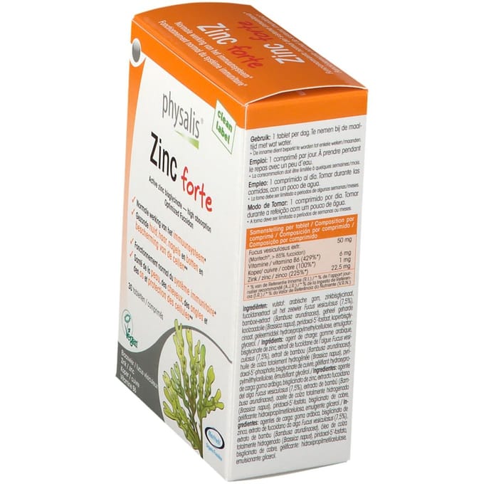 Physalis Supplementen Zink Forte Tabletten 30 Tabletten
