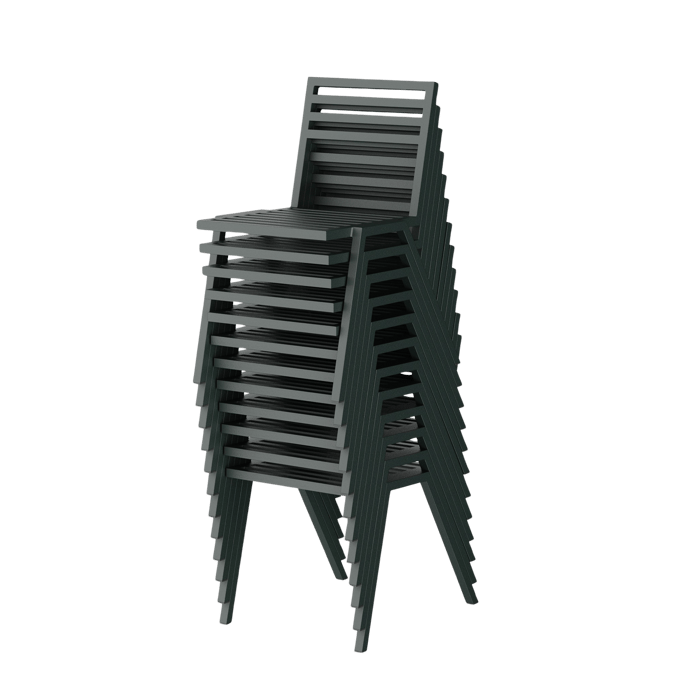 NINE 19 Outdoors stoel stapelbaar - green