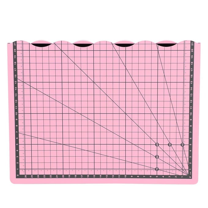 A3 Opvouwbare Snijmat Composiet PVC Witte Kern Zelfherstellend DIY Handgemaakt Gereedschap(Roze) white