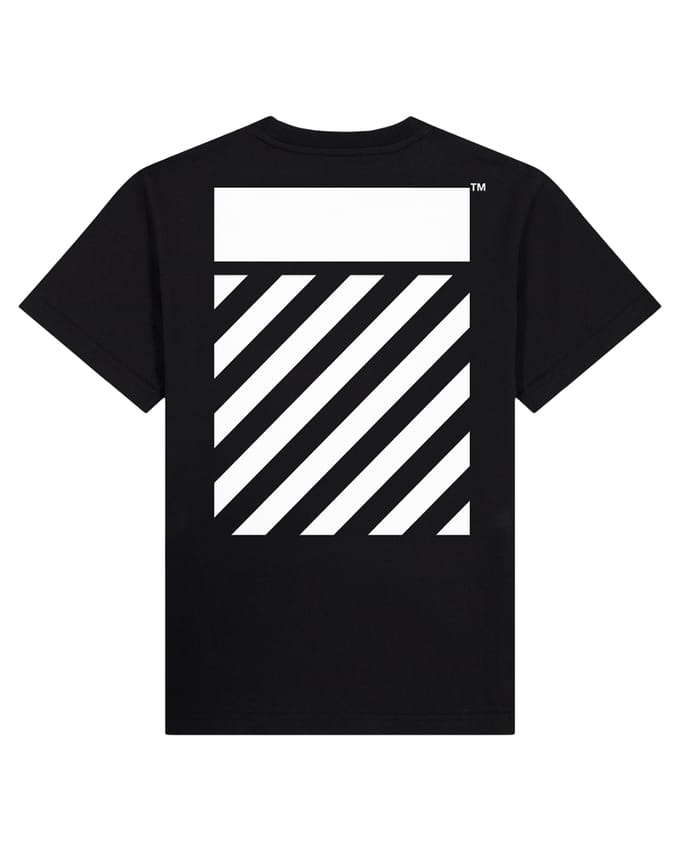 L/AB Off-White t-shirt jongens Diag Black - maat 164