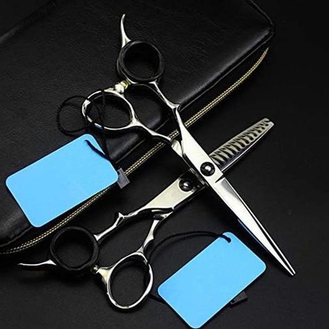 Haarknipschaar Set - Kappersschaar Uitdunschaar - Professioneel Knippen - Ergonomische Handgreep - 6 Inch - Set