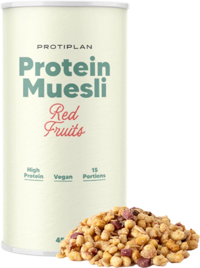 Protiplan - Protein Muesli Red Fruits - 450 g - 15 porties - Eiwitrijk