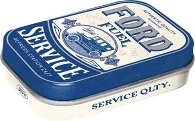 Pepermunt Blik Ford - Fuel Service mint box 4 x 6 cm