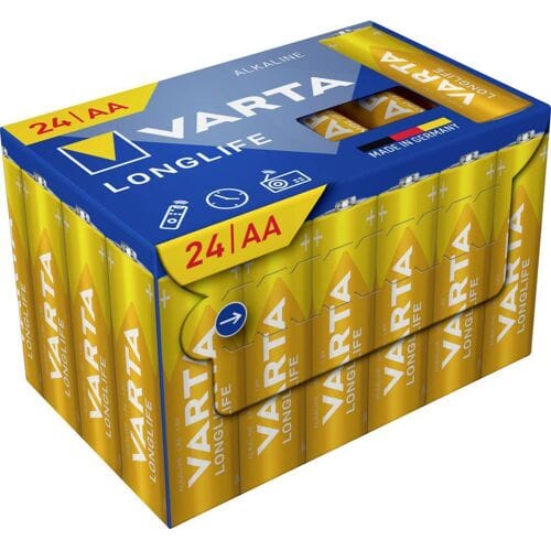 VARTA Longlife AA Cube Pack24 AA batterij (penlite) Alkaline 1.5 V 24 stuk(s)