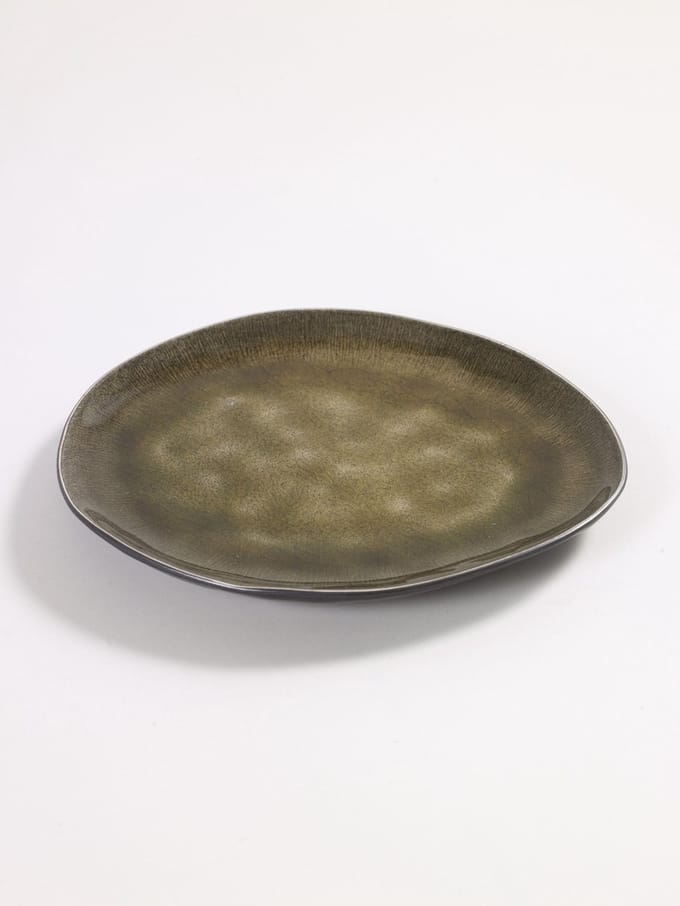 "Pascale Naessens ""Pure"" BORD OVAAL MEDIUM 20x17xH18 GROEN"