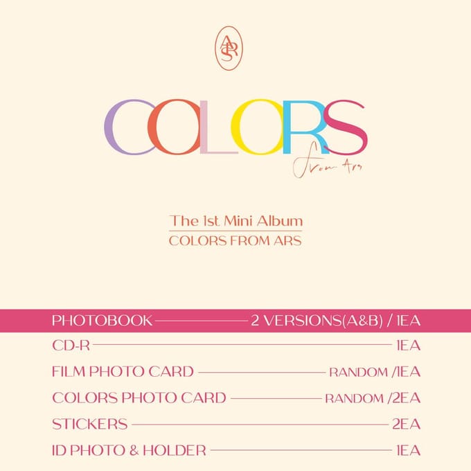 JEUNE JAE(GOT7) COULEURS du 1er Mini Album d'Ars Random ver. gray