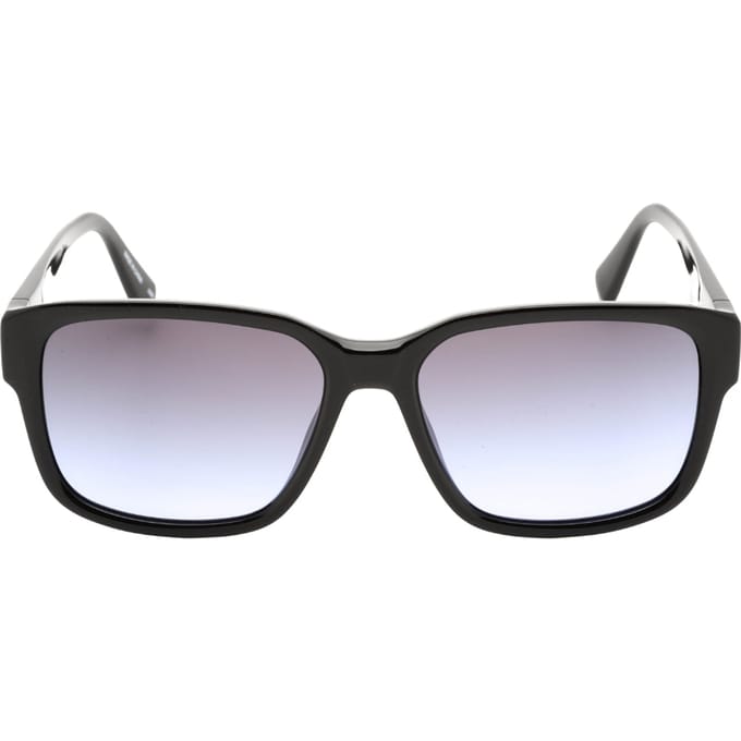 Calvin Klein Zwarte Zonnebril met Grijs Violet Kleurverloop