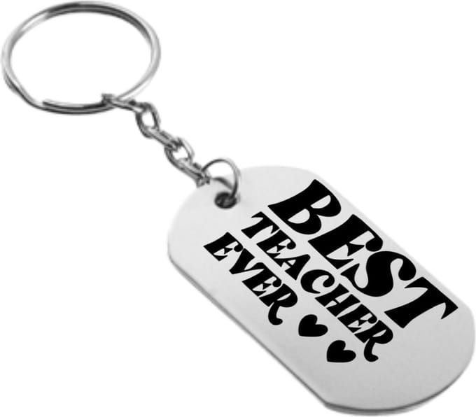 Akyol - beste leraar ever sleutelhanger - Leraar - docenten leerkrachten - cadeau - 54 x 29mm