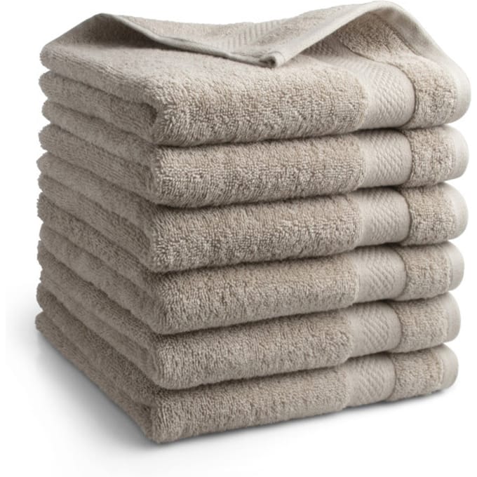DoubleDry Hotel handdoeken 50 x 100 cm – set van 6 – 100% katoen 500 g/m2 –