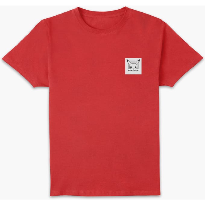 Pokémon Pikachu Patch Unisex T-Shirt - Red - S