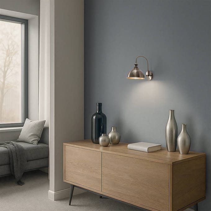 Opviq Wandlamp Saglam, oud messing, hoogte 36 cm, metaal