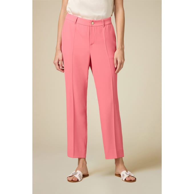 Oltre Stovepipe Trousers Light Pink Größe: 46 | Straight Jeans Outlet | Damen | Rosa