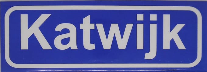 Souv© - magneet plaatsnaambord Katwijk
