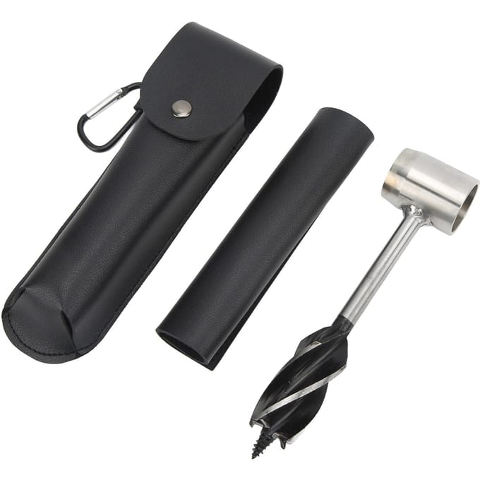 Ensemble de clés à tarière manuelle Acier inoxydable Multifonctionnel Portable Manuel Mèche de tarière à bois avec black