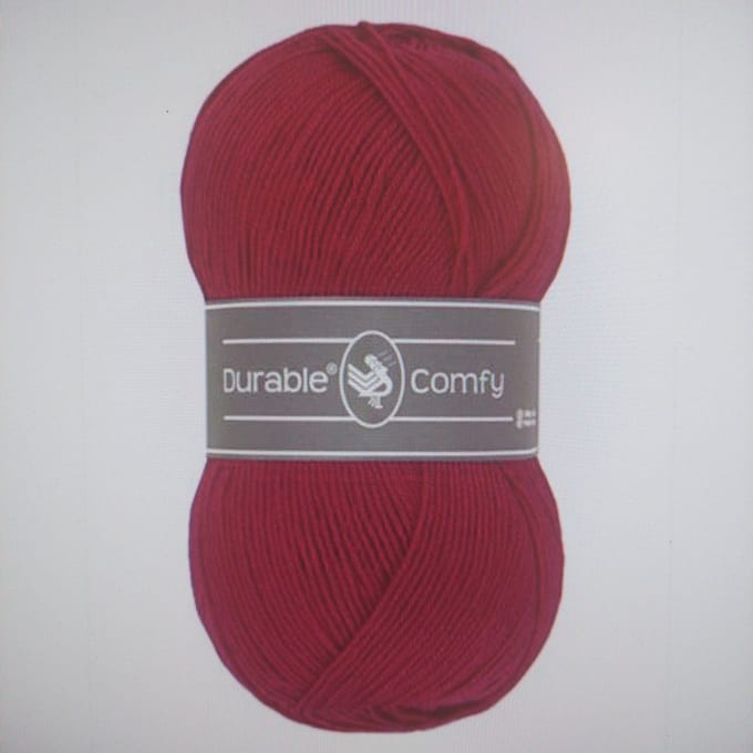Durable Comfy - 222 Bordeaux - Acrylgaren met Verfijnde Microvezel