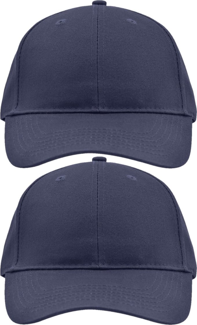 2x stuks myrtle beach baseball cap - 6-panel - voor volwassenen