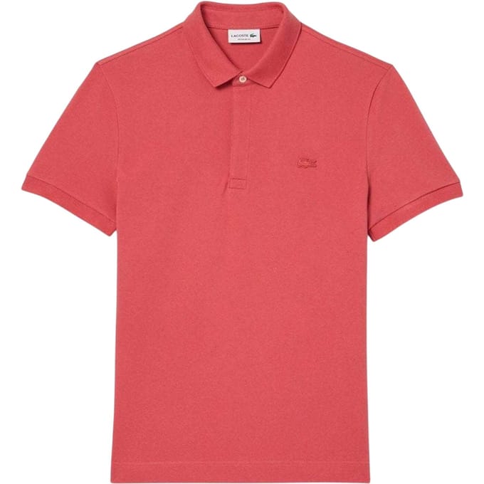 Lacoste Polo-shirt voor heren van Paris Stretch (Rood)