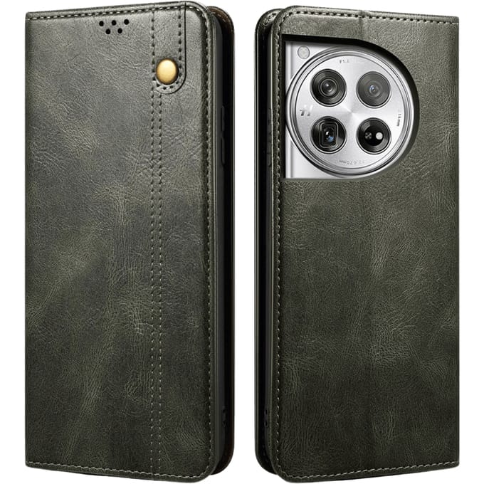 CaseBody OnePlus 12 Retro Bookcase Groen